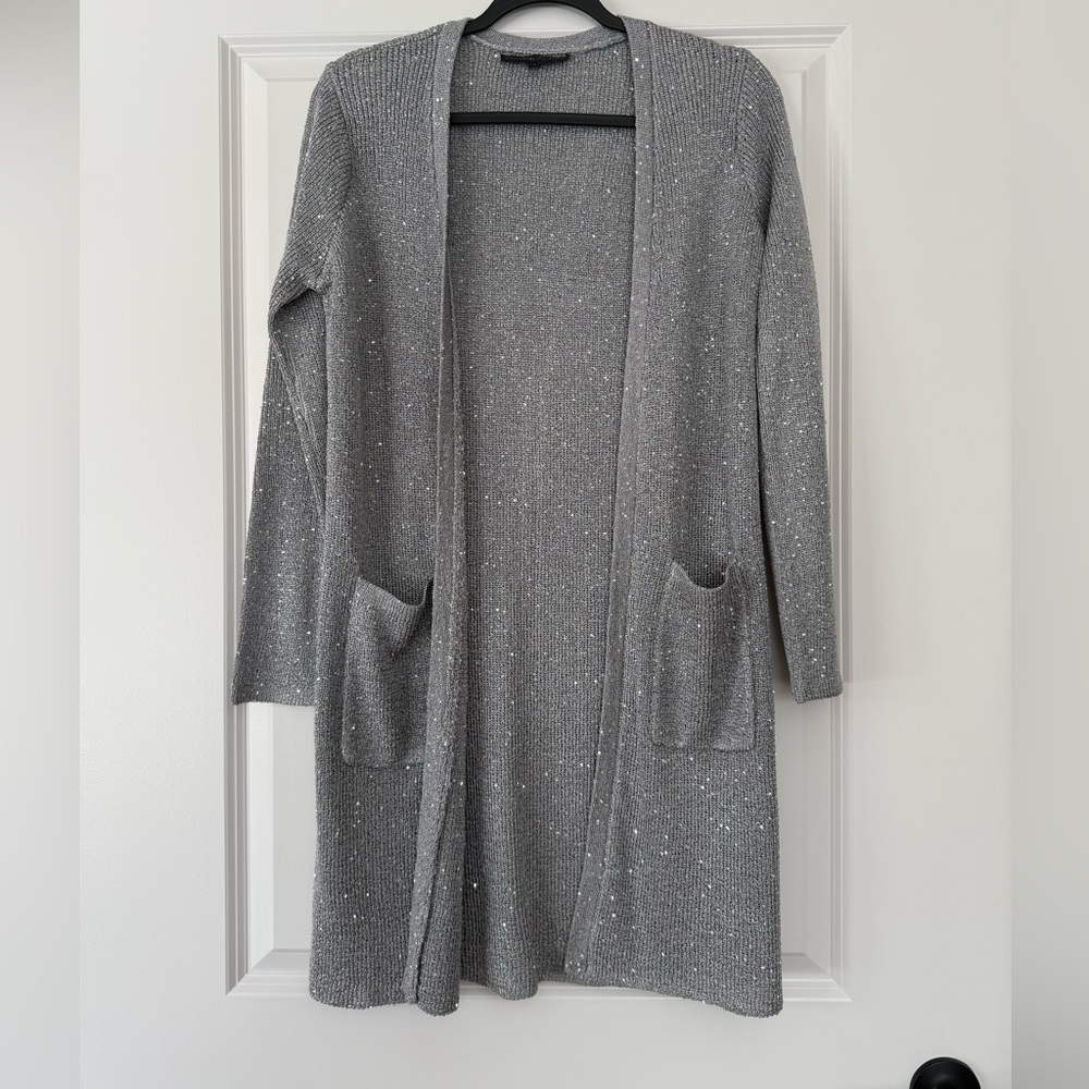 Preston & York Silver Knit Cardigan